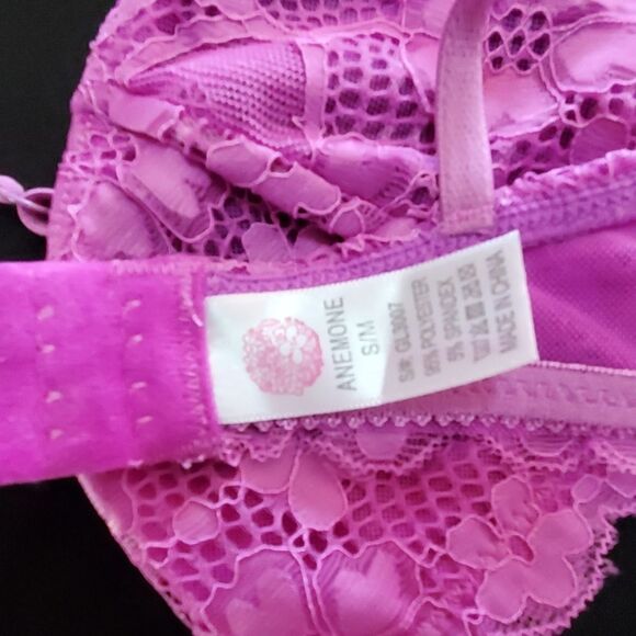 NWT Anemone Purple Lace Bra (S/M) - Picture 5 of 5